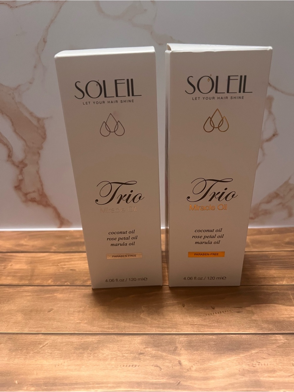 SET OF 2 - Soleil Trio Miracle Oil - Coconut & Rose Petal - MSRP $600